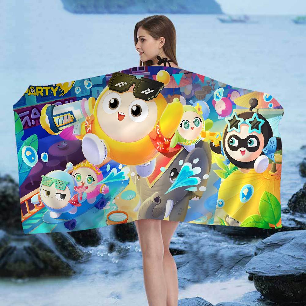 Game Egg Party Beach Towel Colorful Bath Towels for Girl Microfiber Quick Dry Sand Free Beach Yoga Spa Gym Pool