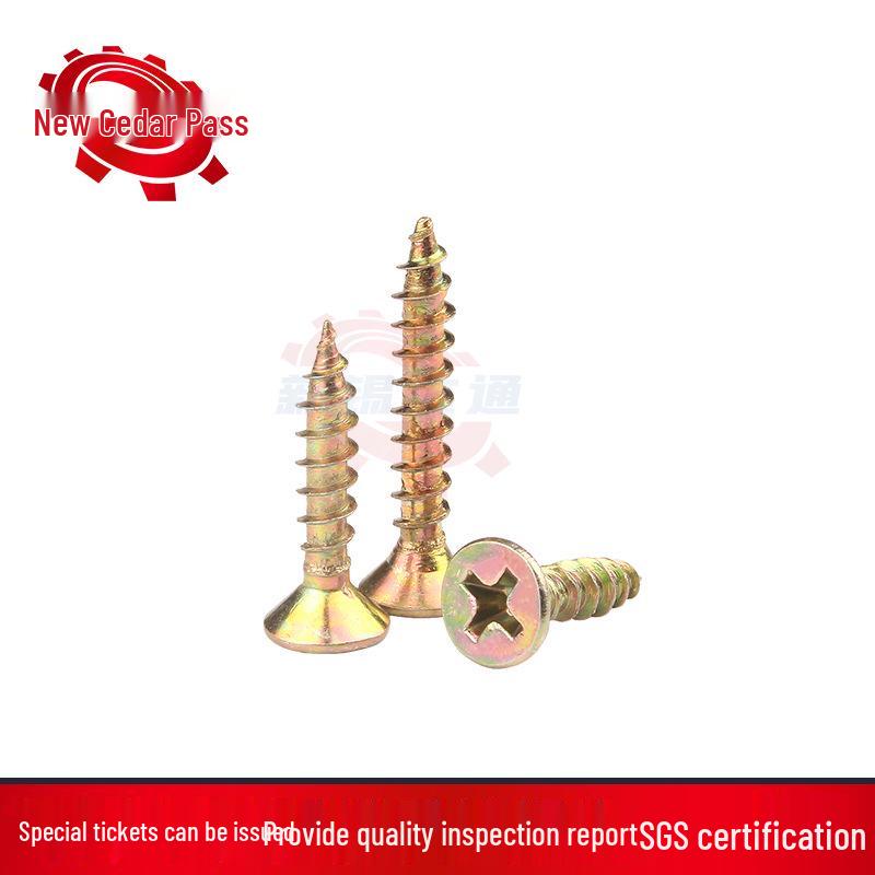 High-Strength Phillips Head Self-Tapping Zinc Plated Screws - M3.5, M4, M5, for Fiberboard & Furniture