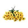 2pcs Artificial Sunflower Silk Sunflower Fake Flower Heads Wedding Bouquet Decoration Arrangement Party Home Decor Plants