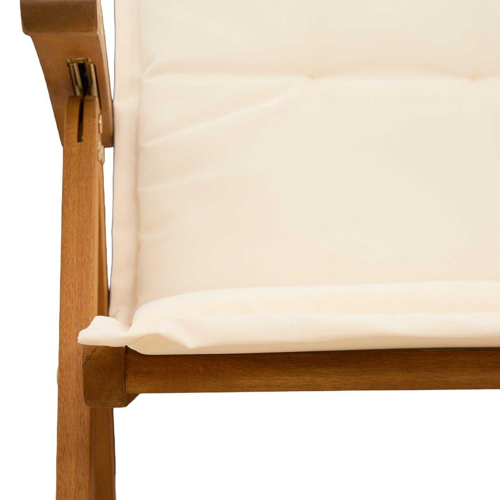 Garden Lounge Chairs 6 pcs Natural Solid Acacia Wood