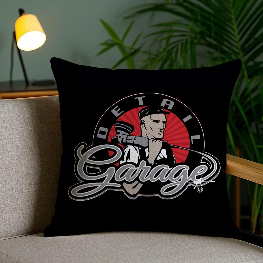 Chemical Guys Detail Garage Cushion Cover Plush Fabric Soft Double-Sided Printed Invisible Zipper Sofa Pillow Case Home Decor