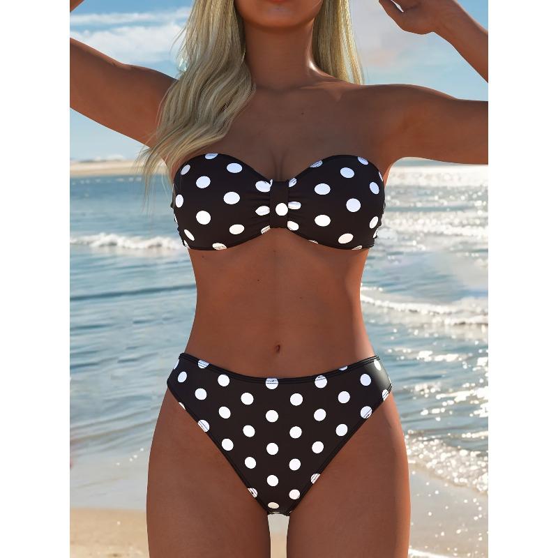 New Foreign Trade Bikini Set Two-piece Women s Swimsuit Swimsuit Sexy Triangle S чёрный