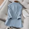 Spring Summer Temperament Versatile Large Size Women's Small Blazer Coat Loose Elegant FemaleThin  Blazer Jacket 5XL