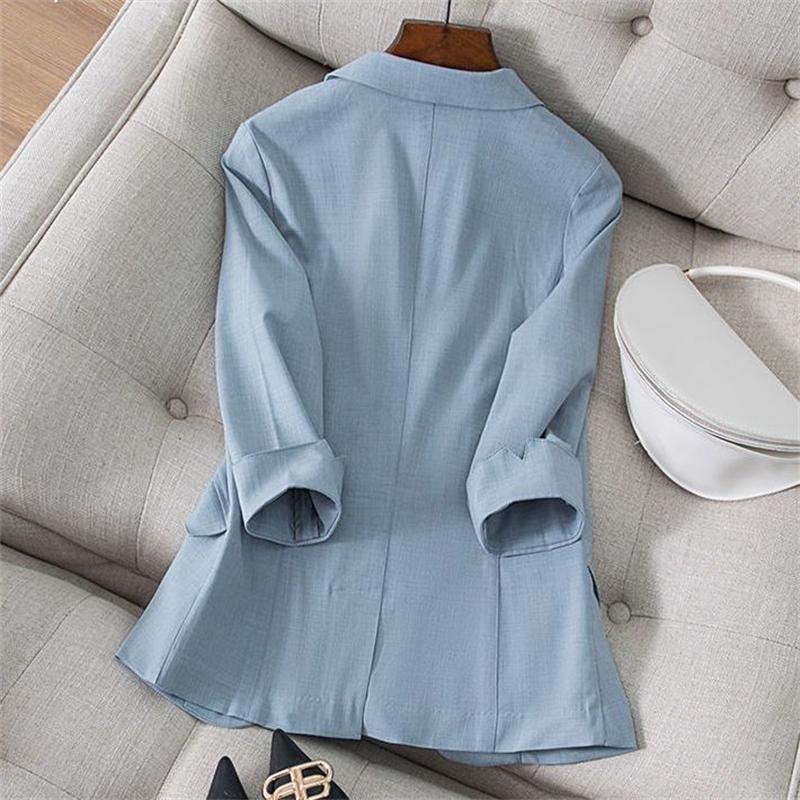 Spring Summer Temperament Versatile Large Size Women's Small Blazer Coat Loose Elegant FemaleThin Blazer Jacket 5XL