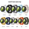 Official Style Silicone Strap for Samsung Galaxy Watch7/6/5/4 with Wave Stitching