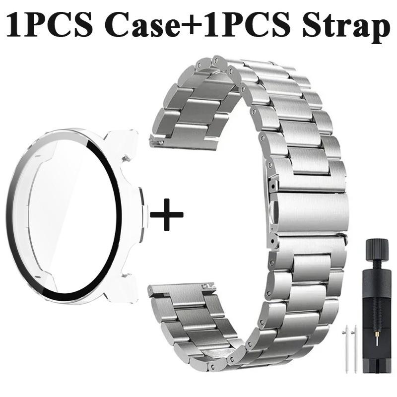 Replacement Bracelet for COROS PACE 2 3 Watchband Stainless Steel Metal Strap+PC Protective Shell for COROS Pace Pro