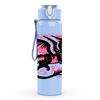 1PC Pink Black Dragon Art 750ml Color Plastic Sports Water Bottle Leakproof Flip Straw Lid Suitable for Sports Office Home Use