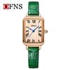 OFNS Women's Retro Roman Numeral Quartz Watch - Square Waterproof Wristwatch for Female Students