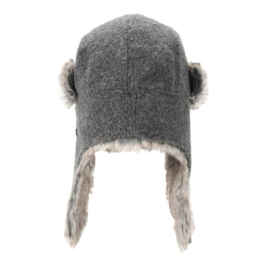 New Era Trapper Cap, Ecowool, ONSPOTZ Exclusive, Dark Gray, Size L, Renewool Houndstooth