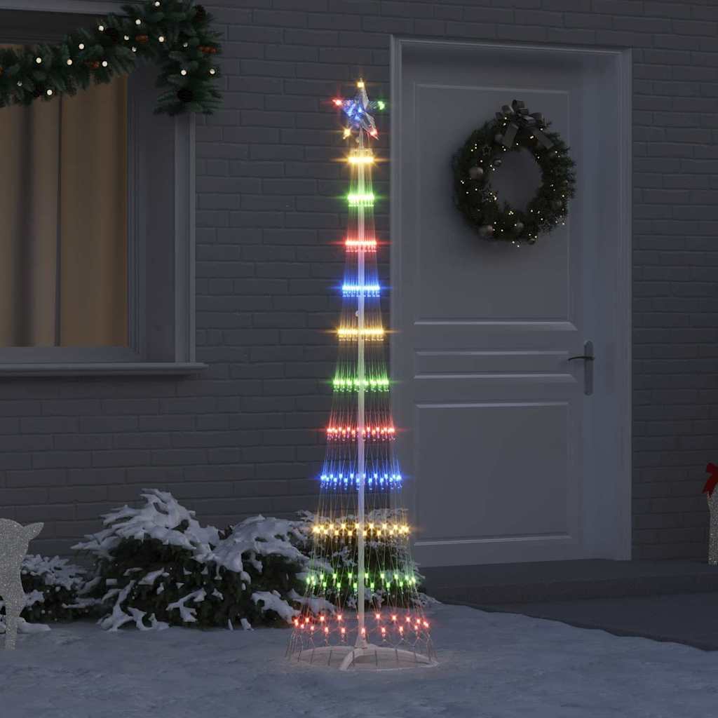 LED Christmas Tree Multicolor 51 x 51 x 190 cm Metal