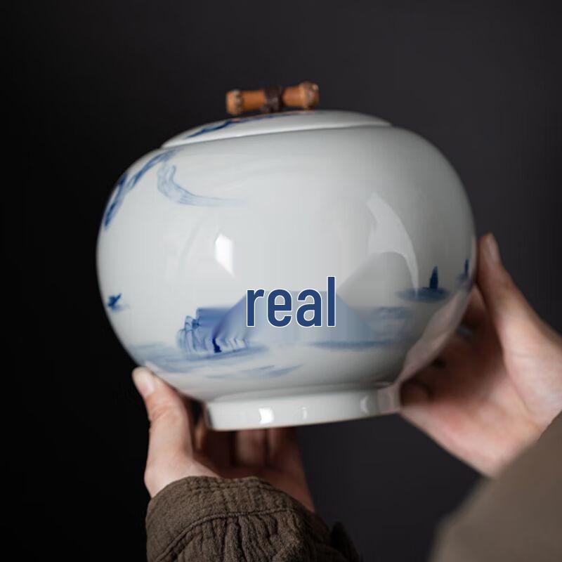 Artistic Ceramic Tea Caddy