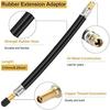 Mudder 2 Pieces 8.25 Inch Flexible Tire Valve Extension Adaptor And 2 Pieces 90 Degree Tyre Valve Extension Adaptor For Universal RV Cars Truck