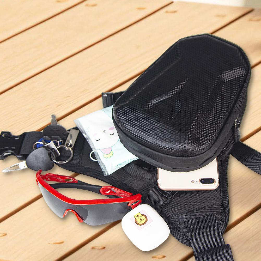 Motorcycle Leg Side Bag Waterproof Hard Shell Motorbike Bag Large Capacity Outdoor Crossbody Bag Camping Hiking Crossbody Bag