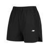 Basic Sports Series Solid Color Simple Breathable Comfortable Fashion Three-Quarter Casual Shorts Women Shorts Carbon-Black P223W074-0018