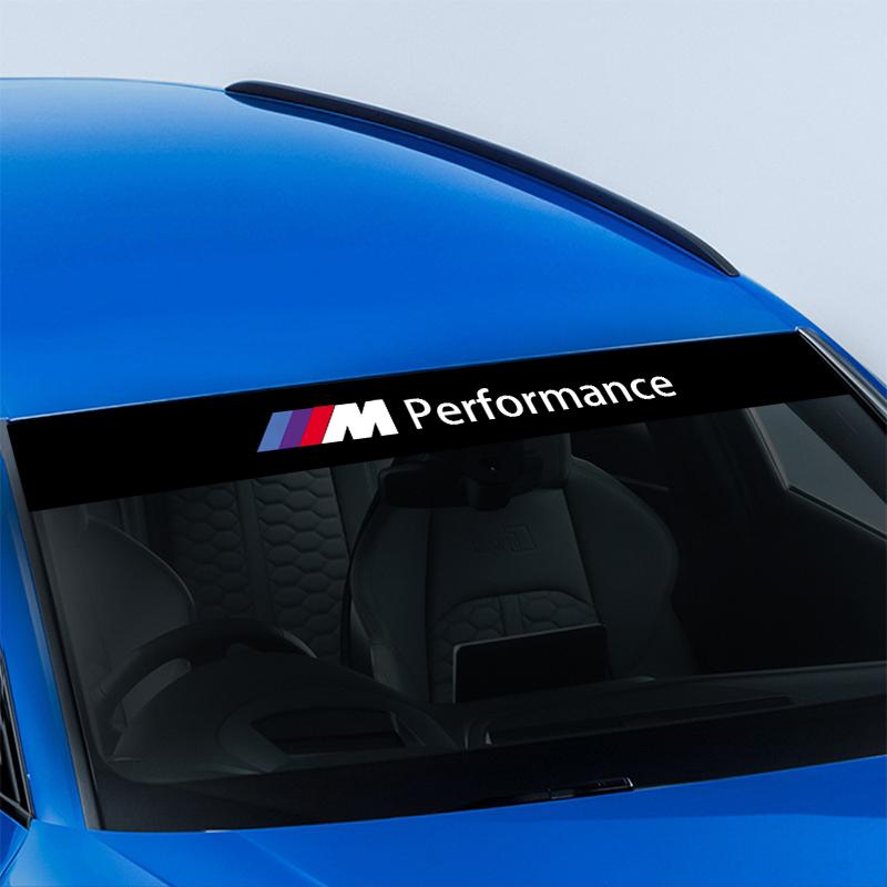 Car Front Windshield Stickers Front and Rear Decorative Emblem For BMW M E34 E36 E60 E90 E46 E39 E70 F10 F20 F30 X5 X6 X1 M3 M5 M6 E71 F01 F02 F87