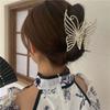 Exquisite Rhinestone Butterfly Hair Claw Clips for Women Elegant Pearl Hair Crab Barrette Headwear WOMAN HAIR CLIP Ponytail Clip