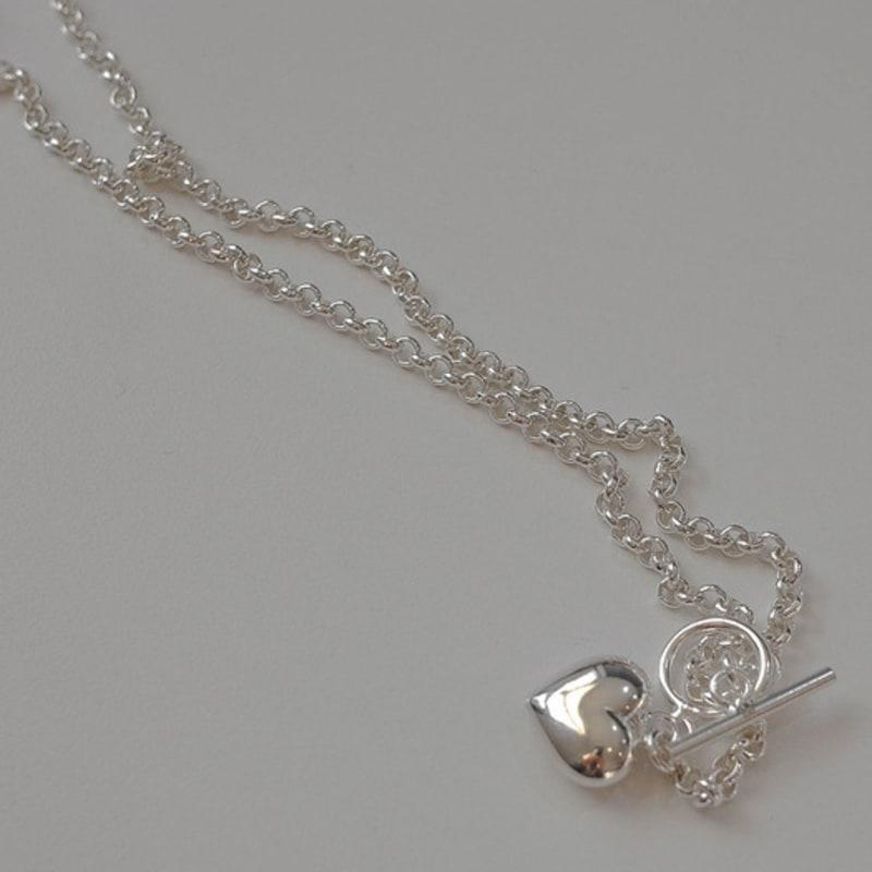 Retro Finger Sweet Heart Necklace_SN233