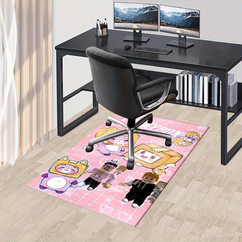 

1pc LankyBox, Cute, Characters Office Carpet Soft Polyester Entrance Carpet Washable Non-slip Machine Washable Indoor Carpet Table Entrance 60cm by 90cm