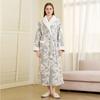 Men's Winter Shawl Collar Plush Fleece Bathrobe Soft Warm Long Sleeve Robe with Pockets Spa Robes for Men Comfortable Fluffy Homewear Sleepwear