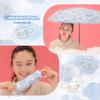 Sanrio Charaktere x Mini Blaue Sonnenblende Aquarell-Motiv Leichter UV-Schutz UPF Hitze Geeignet bei Sonne oder Regen Leichter Faltbarer Regenschirm für Perfekt für