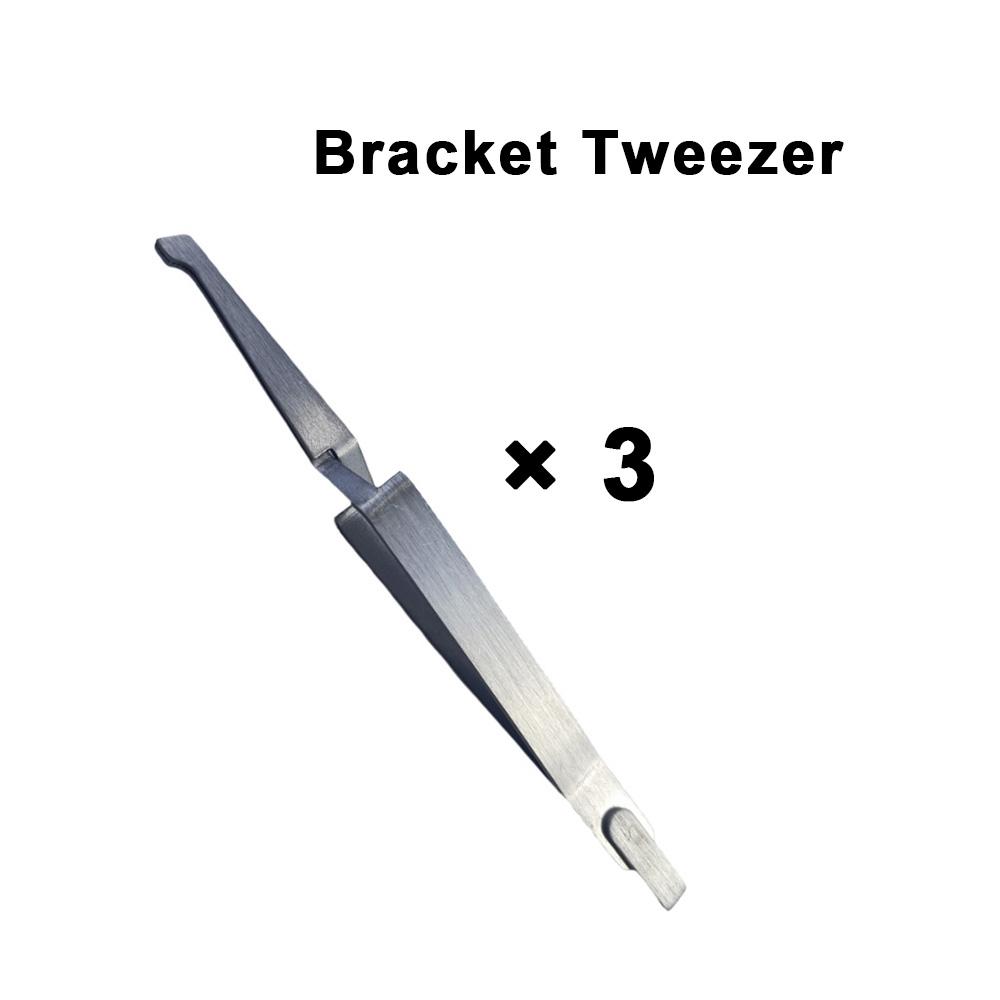 

3 шт. Стоматологический ортодонтический брекет/буккальная трубка пинцет с насечками инструменты для держателя для бондинга стоматологический инструмент