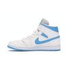 Air Jordan 1 Mid UNC Women Sneakers White Carolina-Blue BQ6472-114