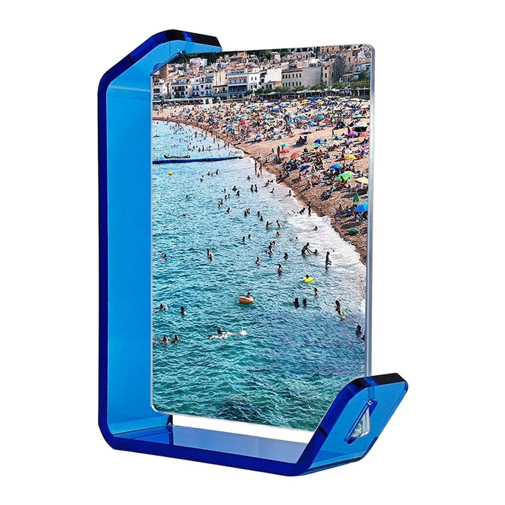 Tabletop Stands Acrylic Photo Frame For Home Decor Multicolor L Shaped Design Double Orientation Vertical And Horizontal