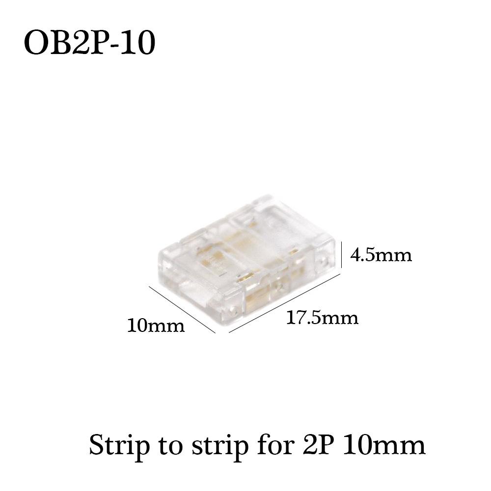 Conector Fir LED COB 5 8 10mm Conexiune Fără Lipire Mini Cataramă FCOB RGB CCT Benzi LED 2 3 4 Pini Conector Fără Zonă Întunecată