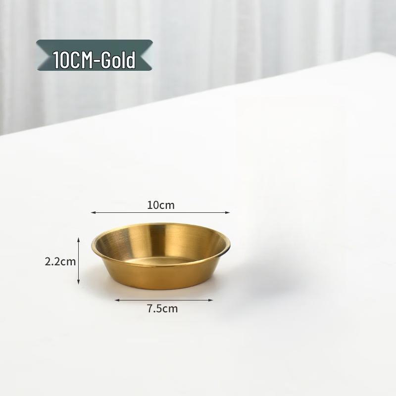ZISIZ Korean Style Stainless Steel Sauce Dish Set