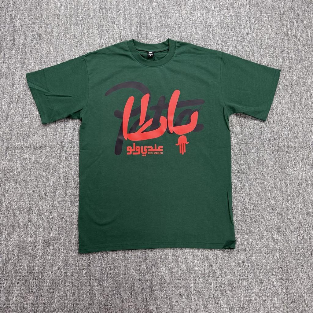Amerikanische grenzüberschreitende trendige Marke PATTA Designgefühl Buchstabendruck Kurzarm-T-Shirt Herren- und Damen-Trendmarke Vielseitiges lockeres Oberteil