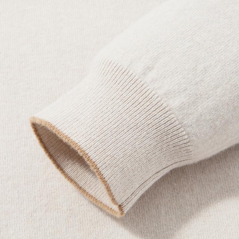 Luosi Men's Double-Layer Round Neck Wool Sweater