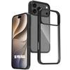 Coque Pour iPhone 18 Pro Max, Antichoc Anti-Rayures Transparent Avec Bordure Silicone Noir