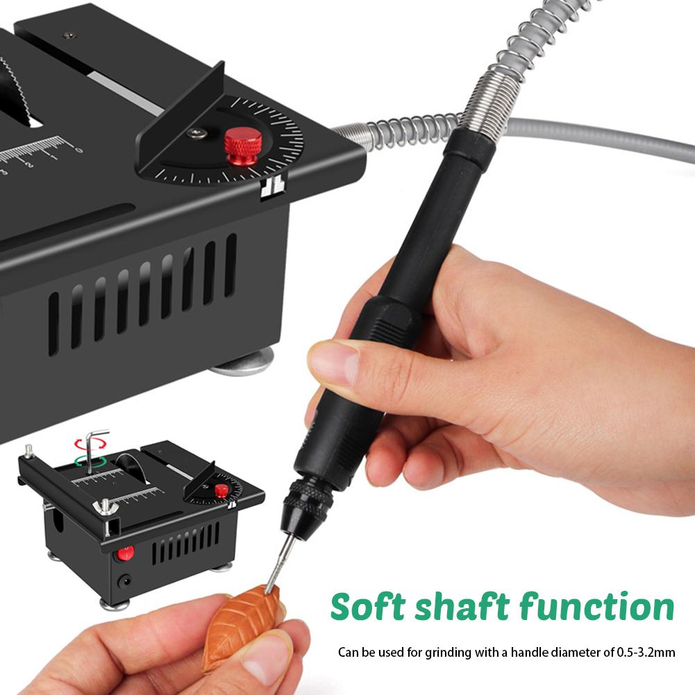 Mini Multi-Functional Table Saw 0-90 Angle Cut Portable Saw Adjustables Electric Saw Set For Home Compact Heavy Duty Table Saw