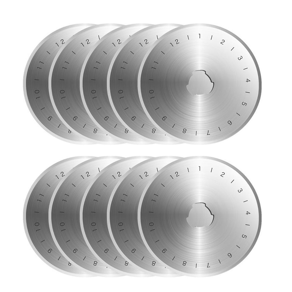 10pcs New 45mm Rotary Cutters Refill Blades Sewing Quilting Fits Olfa Fiskars