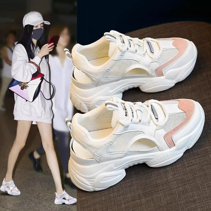 Fashion Summer Women's Frenum Casual Flats Sports Shoes Mesh Breathable  Trainers Ladies Shoes Female Sneakers for Women Basket Tenis