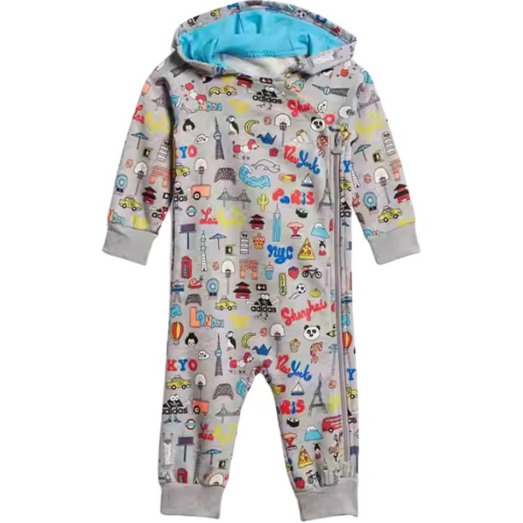 Adidas x CLEOFUS Jumpsuit Gray Infant And Toddler GD3931 104