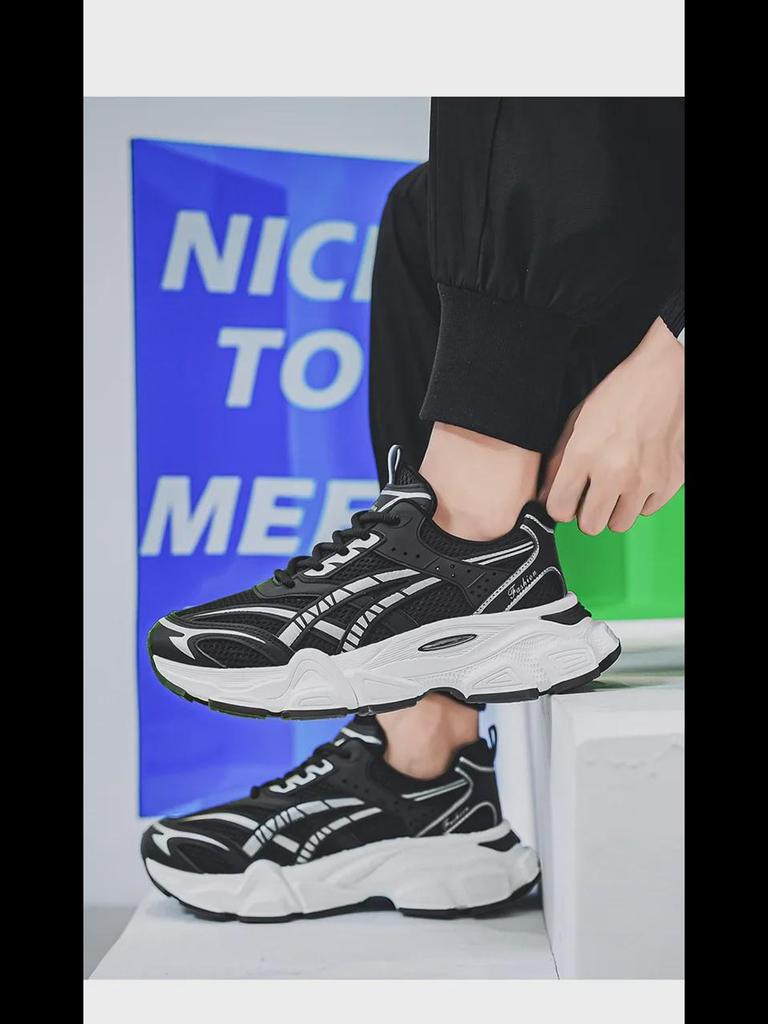 Sommer 2024 Herren Trendige Mesh-Sneaker mit Atmungsaktivem Luftpolster und Stoßdämpfung