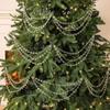 1pc 3-Layer Christmas Crystal Garland 16in Clear Acrylic Crystals Christmas Tree Hanging Ornaments for Xmas Wedding Party Decor