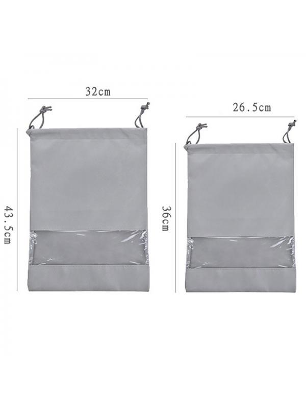 Portable Travel Shoe Bags, Large Drawstring Shoes Pouch Storage Translucent Organizer Bags