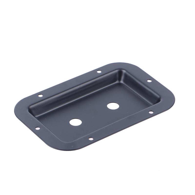 1/2Pcs Black Steel Recessed Speaker Jack Plate Connector For Dish Board Stage Loudspeaker Diy Accessories