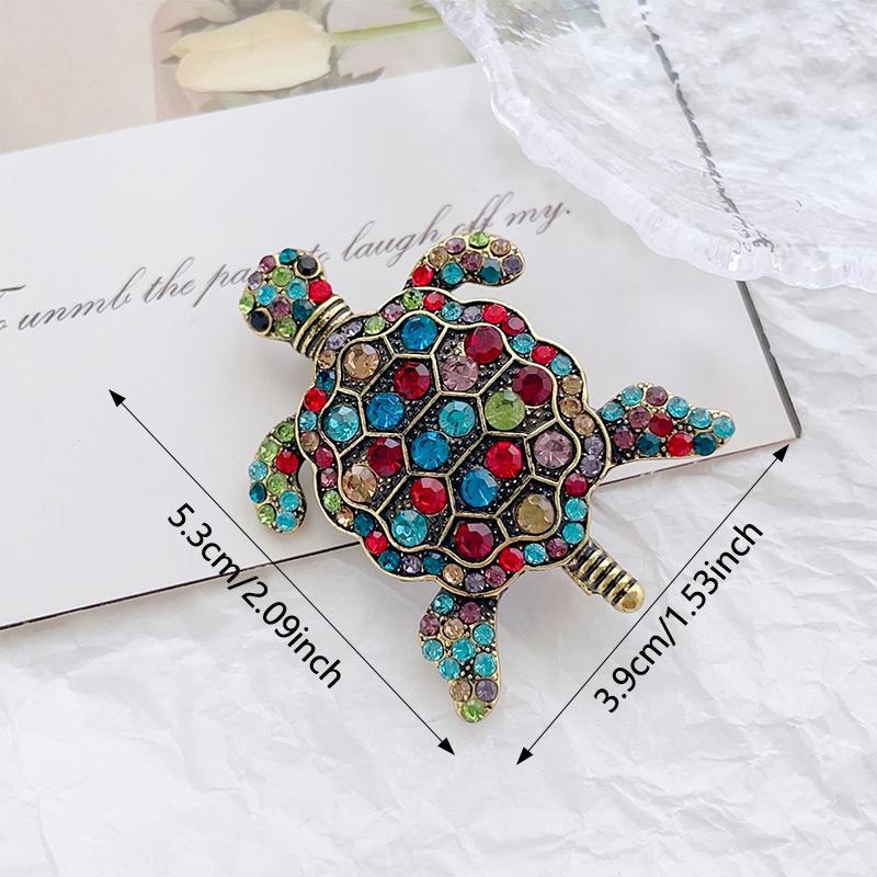 Trendy Personalisierte Schildkrötenförmige Brosche Kreative Schöne Tierbrosche Party Casual Brosche Kleidungszubehör Geschenke