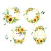 Sunflower Wall Stickers Bedroom Warm Living Room Decoration Stickers Removable Supply Printing