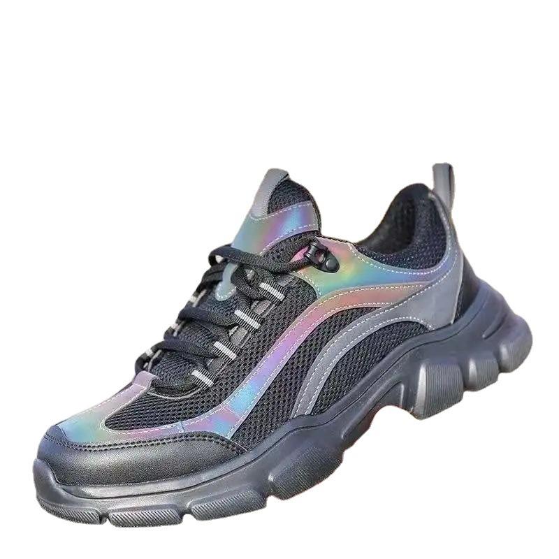 

Защитная обувь со стальным носком, противоударная и противопрокольная, маслостойкая, защитная обувь с твердым дном 46 чёрный