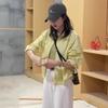 Korean Style Lapel Short Shirt for Women - 2025 Spring Fashion, Petite Casual, Loose Slimming Top