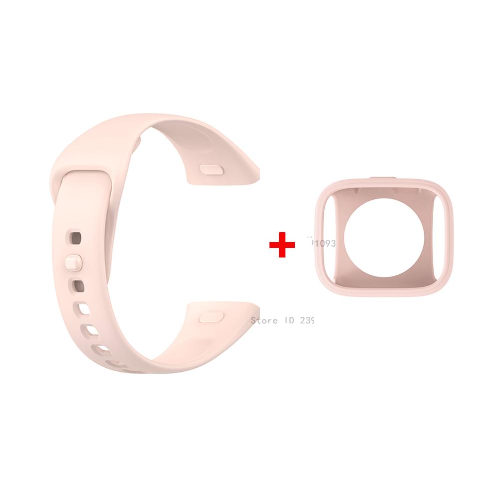 Silicone Strap+Protective Cover for Redmi Watch 3 Replacement Wrist Strap Bumper for Xiaomi Mi Watch Lite3 Wristband Bracelet