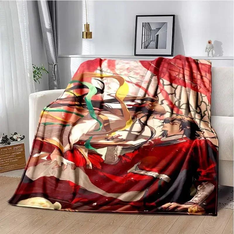Tian Guan Ci Fu Anime Flannel Soft Blanket Heaven Official's Blessing Plush Warm Blanket Bedroom Sofa Blankets for Beds Gift