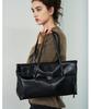 ATHE VANESSABRUNO [Wrinkel] Black Wrinkle Shoulder Bag L Aaba6F505Bk