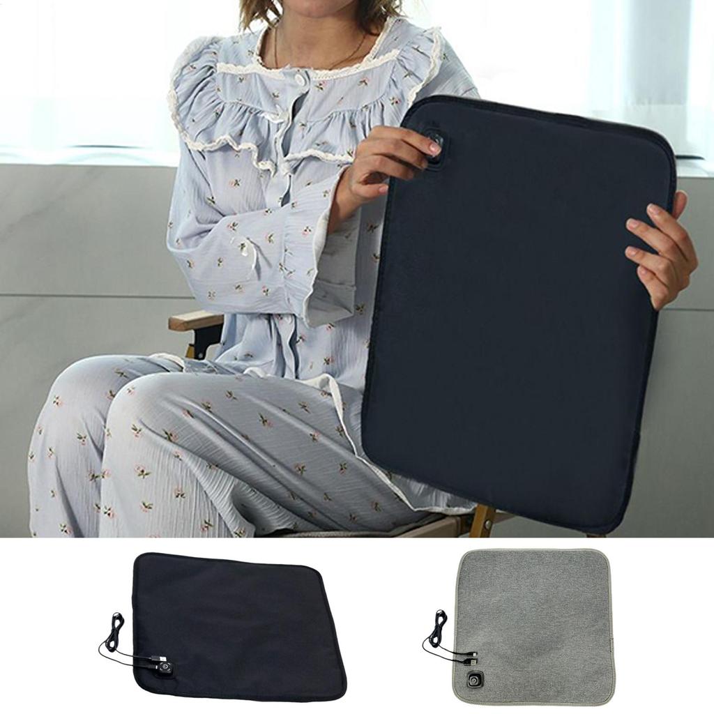 Chair Heating Pad 3 Temperature Settings Bleacher Mat USB Heated Stadium Seat For Office Outdoor Stadium Car Truck Camping