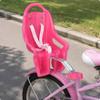 Kinder Fahrradpuppen-Sitz Vielseitig einsetzbar Dekorativ für Mädchen, Radfahren Dunkelrosa