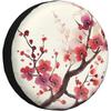 Plum Blossom Spare Tire Cover Ink Wash Waterproof Wear-Resistant Universal Protector for SUV